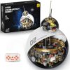 UNCLE BRICK Sci-Fi Robot Building Set, Programmable Rolling Sphere Robot with Remote Control, STEM Building Kit for Boys 8-12, Teens & Adults, Futuristic Collectible Display Model