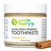 Uncle Harry's Cinnamon Remineralizing Toothpaste | Natural Whitening Tooth Paste Freshens Breath & Promotes Enamel | 8.25 oz Glass jar