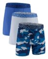 Under Armour Men's Performance Tech Mesh Boxerjock Brief Underwear, 6" Inseam, All-Day Comfort & Ultra-Soft, 3-Pack, Blue Fog, XL