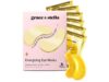 Under Eye Mask - Travel Size Toiletries - Bridal Shower Gifts - Gel Eye Patches for Dark Circles, Puffy Eyes, Wrinkles, Undereye Bags - Vegan - Self Care (6 Pairs, Gold)