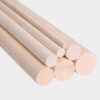 Unfinished Hardwood Dowel Rods - Premium Wooden Sticks for Crafts and DIY Projects, 5Cm Diameter(50cm 2pcs)