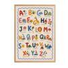 Unframed Alphabet Nursery Wall Art, Educational ABC Poster Print
