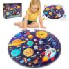 UNGLINGA 70 Piece Solar System Floor Puzzles for Kids Ages 3-5 4-6 6-8