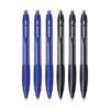 uni-ball Click Gel XSGR7 0.7mm Gel Pen | Triangle Rubber Cylinder | Retractable Mechanism | Long Lasting Smudge Free Ink | School & Office Supplies | 6 Shades Ink Pack