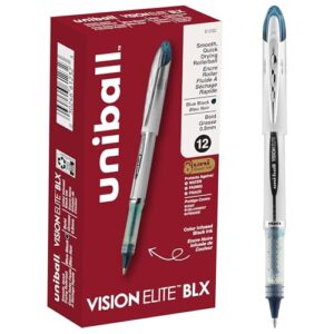 uniball Vision Elite BLX Rollerball Pens, Bold Point (0.8mm), Blue BLX Ink, 144 Pack