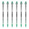 uniball Vision Elite Rollerball Pen, Bold Point (0.8mm), Green Ink, 6 Pens