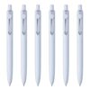uniball Zento Retractable Liquid Gel Pens, Medium Point (0.7mm), Sea Barrel, Black Ink. 6 Pens