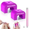 UnicornMAG U-Shaped Horseshoe Nail Art Magnet with 30 lb+ 22 lb Magnetic Pull - Heavy Duty Alnico Magnet for Cat Eye, Velvet, Aura, 3D Magnetic Nail Polish Effects (Purple)
