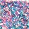 Unicorn Mix Pony Beads – Aesthetic Pastel Color Palette for Bracelets & Jewelry, Made in USA (500 pcs) 6x9mm Plastic Craft Beads for Concert Festival Bracelets, Arts & Crafts 500