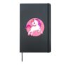 Unicorn unicorn pink horse for kids Unicorn Hardcover Journal, Black