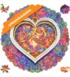 UNIDRAGON Mandala Conscious Love Wooden Jigsaw Puzzle for Adults - 200 Unique Shaped Pieces - Medium 9.8 x 9.8 in (25 x 25 cm)