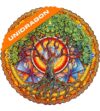 UNIDRAGON Mandala Tree of Life Wooden Jigsaw Puzzle for Adults - 200 Unique Shaped Pieces - Medium 9.8 x 9.8 in (25 x 25 cm)