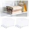Uni HIMO Shelf Dividers，Vertical Purse Organizer for Closet，Thickened and Sturdy Shelf Organizer for Sweater, Shirts, Handbags,8" Tall x 11" (8 Pcs)