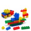 UNIQUE KIDS Flexible Jelly Building Blocks for Kids Ages 3+ – 88 PCS Jumbo Stackable Blocks, Chunky Bend Twist Stretch Blocks, Open-Ended Sensory Learning Toy Gift