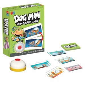 University Games Dog Man Flip-o-Rama Card Matching Game for Kids, Family Memory Card Game Ages 6+, Based on Dog Man Books by Dav Pilkey