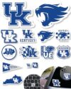 University Kentucky Stickers Decals Wildcats UK Merch Gifts Car 14 Pc