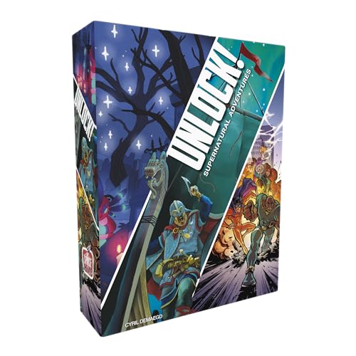 Unlock! Supernatural Adventures Card Game - Escape Room-Inspired Cooperative Adventure, Fun Family Game for Kids and Adults, Ages 10+, 1-6 Players, 1 Hour Playtime, Made by Space Cowboys