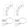 Unomor 10pcs Miniature Drum Keychain Set for Music Fans Lightweight Portable Metal Drum Kit Charms Graduation or Music Party Favors