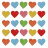 Unomor 120pcs Valentines Day Refrigerator Magnets Heart-Shaped Magnetic Stickers with Writable Surface Reusable Rubber Material Cute and Lovely Design for Kitchen Fridge Decor