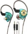 UNVO Wired Gaming Earbuds, Ak3file in Ear Monitors, Deep Bass Sound Wired Earbuds, HiFi in Ear Headphones with 1DD 10mm Dynamic Driver, IEM for Music Gaming Video Calling