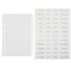 Uonlytech -Ring Binder Tab Dividers Made of Sturdy Pp Material for Referencing and Writing Categories, for Research and File Organization with Frosted Design