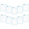 Uonlytech 10pcs Reusable Dry Erase Pockets Sleeves for A4 Worksheets, Pet Material with Ring, Stable Design, for Homeschooling and Classroom Use