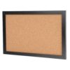 Uonlytech Framed Wood Bulletin Board for Photos and Messages, Cute Pin Board with Hanging Design, Stylish Wood Material, for Office and Home Wall Decoration