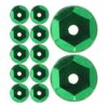 Uonlytech Green Plastic Sequins for DIY Garments and Clothing with Eyecatching Shine, Lightweight and Portable Sequins for Jewelry Making and Home Decor Crafts