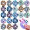 UOYHXQ 24 Pcs Alien Monster Blue Fidget Spinners Bulk, Mini Fidgets Classroom Prizes Rewards Fidget Toys for Kids, Birthday Decorations Party Favors, Goodie Bags Stuffers, Treasure Prizes Box Toys