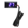 UPALDHOU LCD Digital Water Temperature Gauge, 0-120 Thermometer with Adhesive Bracket for Motorcycle Engine Racing Scooter (Blue)