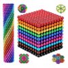 Update 1000PCS！Building Balls Stress Relief Desk Toys for Adults, Fidget for Office, 3D Puzzle Sculpture Building Blocks, Creative Gift for 18+ Only.