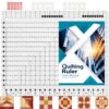 Upgrade 17-3/4 x 22" Slotted Quilting Ruler with Professional User Manual
