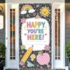 Upgraded Magnetic Boho Flip Calendar Board Set with Holder & Composition Notebook Door Cover 3 x 6 FT