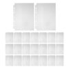 UPOUART 50 Sheets Photo Album Sleeves - A5 Sheets Protectors for 7 Ring Binder Loose Page - Pocket Page Protectors for Wedding Anniversary Picture Albums