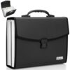 Uquelic 26 Pockets Expanding File Folder Organizer, Durable Buckle