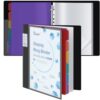 Uquelic 80 Pocket Presentation Binder with Clear Sleeves Letter/A4 Size