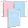 Uquelic Document Organizer, Soft PVC 3 Ring Binder with 12 Pockets