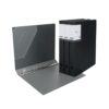 URbantin 4 Ring Binders 0.8 Inch D Ring,4 Pack D Ring Binder A4,4 Ring（Black）