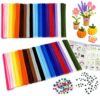 URSDIART Pipe Cleaners & Googly Eyes,1100pcs Craft Supplies for Crafts