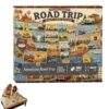 USA Map Puzzles for Adults 1000 Pieces, American Road Trip Jigsaw Puzzle | Us States Puzzle 50 States Landmarks,Vintage Route 66 Puzzle National Parks Scenic