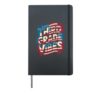 USA THIRD GRADE VIBES Teacher Bruh We Back Cutest Bees Crew Hardcover Journal, Black