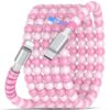 USB C to Lighting Charging Cable MFi-certified for iPhone 14 13 Pink 6FT
