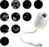 USB Galaxy Star Projector Night Light, Flexible Hose Space Projection Lamp with Multiple Interchangeable Space Slides, Nebula Planet Pattern Projector for Bedroom Ceiling Decor