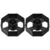 USHOBE 2set Black Plastic Tape Dispenser Core Insert Kit with Universal Replacement Fit and Anti-Slip Function for Shipping Stores and Office Use