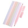 USHOBE 6pcs Dual Ended Pastel Highlighter Pens with Ergonomic Design and Fade-resistant Ink, Neutral Highlighters for Study and Drawing, Plastic Body Markers