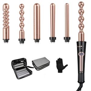 USHOW Curling Iron, Curling Wand Set