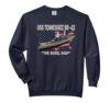 USS Tennessee BB-43 Battleship Veteran Warship Front&Back Comfort Colors Adult Sweatshirt