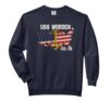 USS Worden CG-18 Cruiser Veterans Day Son Father Grandpa Dad Comfort Colors Adult Sweatshirt