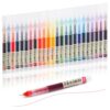 USUAL 24pcs Gel Ink Pens Liquid Ink Rollerball Multi Color Pen 0.5 mm Fine Point Smooth Writing Pens Cute Nurse Pen Back to School Supplies