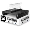 Utopia Home Skirt Hangers - 30 Pack Plastic Hangers with Clips and 360 Swivel Hook for Closet Use and Hanging Bottoms Such as Skirts Pants Jeans